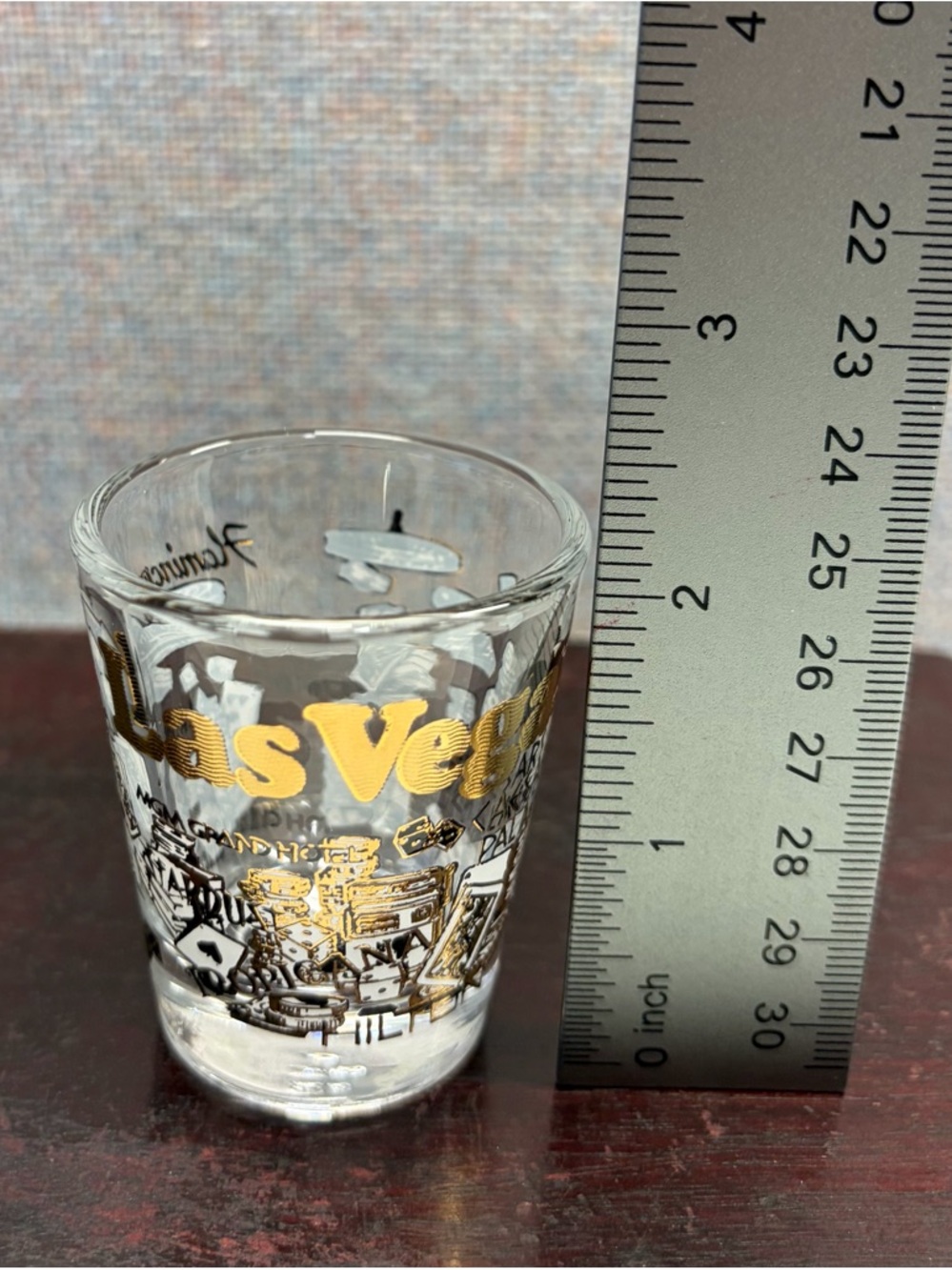 Las Vegas Gold & Black Casino Shot Glass - Picture 6 of 7